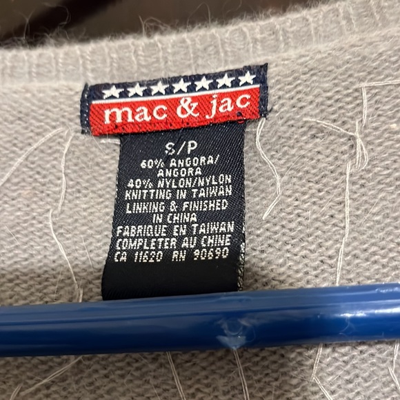 Pretty Mac and Jac Sequined Cardigan. 40% Angora and 40% Nylon knitting. S/P - Picture 5 of 6